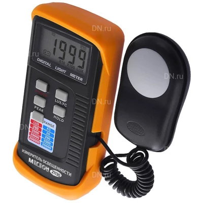 Люксметр (измеритель освещенности) МЕГЕОН 21130, диапазон измерений - 0-200000лк