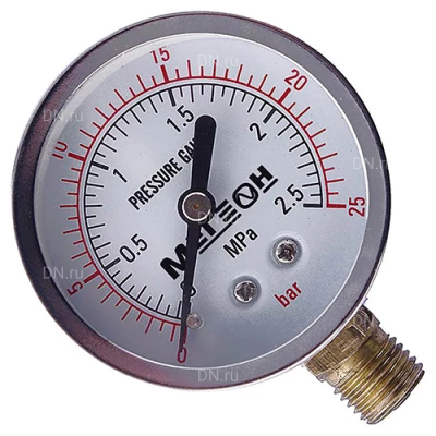 Манометры МЕГЕОН для опрессовочных насосов, радиальное присоединение, резьба М14х1.5