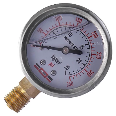 Манометр МЕГЕОН 98120М для электрического опрессовочного насоса, предельное давление – 2.5MПa, радиальное присоединение, резьба М14х1.5