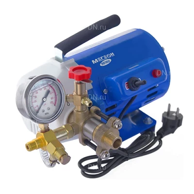Насосы опрессовочные МЕГЕОН 981 плунжерные поверхностные,корпус - металл, мощность - 250-750Вт, производительность - 2-6л/мин, 220В