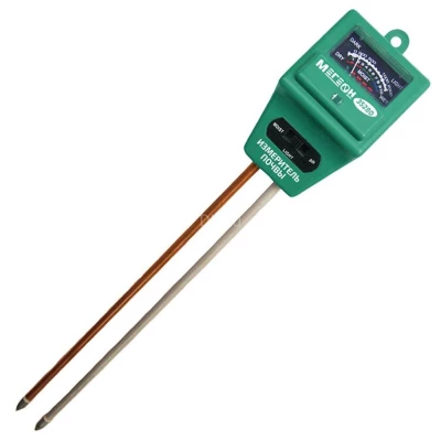 pН-метр (измеритель почвы) МЕГЕОН 35280 3в1, диапазон измерения - 3.5-8.0рН