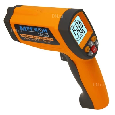 Пирометр (термометр) МЕГЕОН 161150 цифровой инфракрасный, промышленный, температурный диапазон -30-1150°С