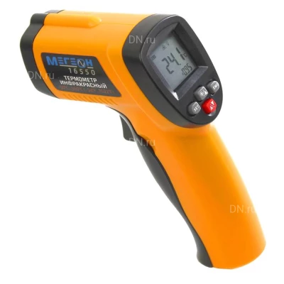 Пирометр (термометр) МЕГЕОН 16550 цифровой инфракрасный, промышленный бесконтактный, температурный диапазон -50-550°С