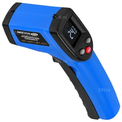 Пирометр (термометр) МЕГЕОН 16554 цифровой инфракрасный, промышленный бесконтактный, температурный диапазон -50-400°С