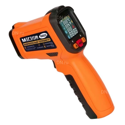 Пирометр (термометр) МЕГЕОН 16800 цифровой инфракрасный, промышленный с термопарой, температурный диапазон -50-800°С