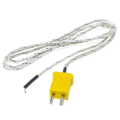 Термопара К-типа МЕГЕОН 26001, температурный диапазон от -50°С до +400°С, длина зонда - 12мм, тип разъема - К-тип штекер