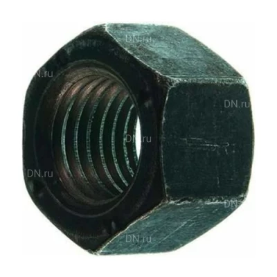 Гайки СС-Метиз M16-M27 шестигранные, корпус - сталь, без покрытия, класс прочности - 10, ГОСТ Р 52645-2006