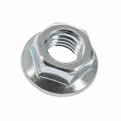 Гайки Китай M4-M16 с фланцем, корпус - сталь, покрытие - цинк, DIN 6923, упаковка - 10-7500шт