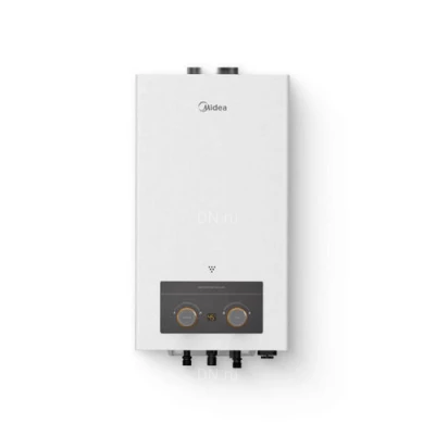 Водонагреватели газовые проточные Midea MGIWH FLY настенные, мощность - 19.5кВт, корпус - нержавеющая сталь, Tmax 150°C