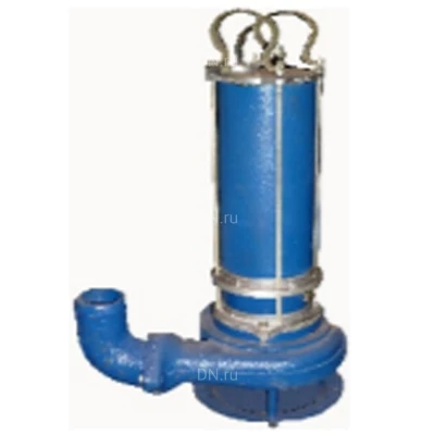 Насос фекальный МНЗ ЦМК 16-27 погружной, режущий, мощность - 4кВт, напор - 27м, производительность - 16м3/ч, до 35°C, 380В