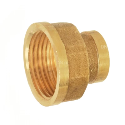 Муфта переходная БАЗ МП 1/2″x1″ Ду15x25 Ру40, корпус - латунь, внутренняя резьба