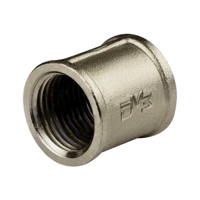 Муфта ДМЗ ДМЗ.001.15 1/2'' Ду15 Ру40, корпус - латунь, внутренняя резьба