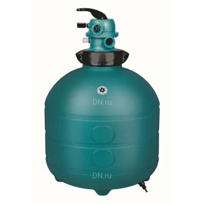 Песчаный фильтр ESPA FKB 450 6TP 1 1/2 ″ Ду40 Ру2 присоединение - резьбовое, производительность - 8м3/ч, размер гранул 0.5 - 0.8 мм, корпус - полиэтилен