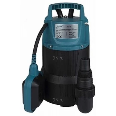 Насосы дренажные LEO LKS PW погружные, корпус - полипропилен, мощность - 0.4-0.75кВт, напор - 5-8.7м, производительность - 150-233.3л/мин, 220В