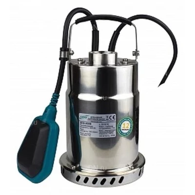 Насос дренажный LEO XKS-500 S погружной, корпус - нержавеющая сталь, мощность - 0.5кВт, напор - 7.5м, производительность - 166.7л/мин, 220В