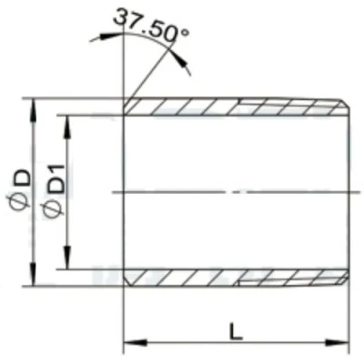 Ниппель NewKey NK-NE/4 Ду100x4″ Ру16 корпус – нержавеющая сталь AISI304 (CF8), присоединение – приварка/резьба