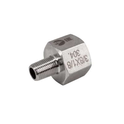 Футорка обратная NewKey NK-FHBN/4 1″х1/2″ Ду25х15 Ру16 корпус - нержавеющая сталь AISI304 (CF8), присоединение - внутренняя/наружная резьба