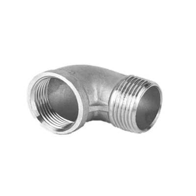 Отвод резьбовой NewKey NK-FEDM/6 1/2″ Ду15 Ру16  корпус - нержавеющая сталь AISI316 (CF8M), присоединение - внутренняя / наружная резьба