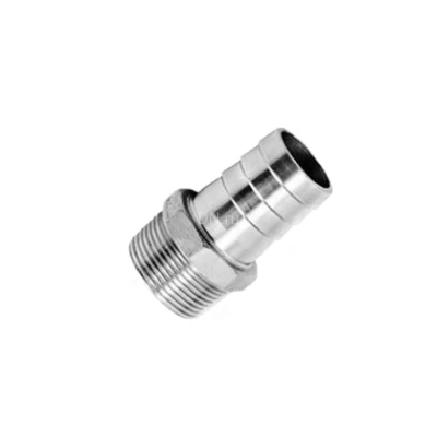 Штуцер елочка NewKey NK‑FHN/4 1/2″х12мм Дн15х12 Ру16 корпус - нержавеющая сталь AISI304 (CF8), присоединение - штуцер / наружная резьба