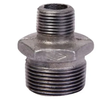 Ниппели переходные Китай наружная/наружная резьба, корпус - чугун