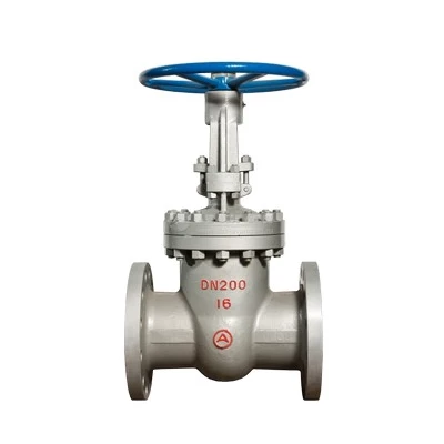 Задвижка клиновая 30нж41нж ТехГидроМаш Ду400 Ру16 фланцевая, клин - однодисковый, шпиндель - выдвижной, корпус - нержавеющая сталь, уплотнение - графлен