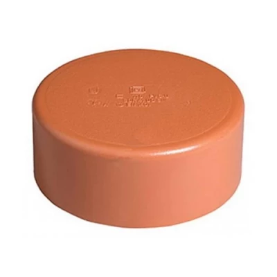 Крышка канализационная Ostendorf KGK Дн125, НПВХ наружный монтаж на гладкий конец трубы