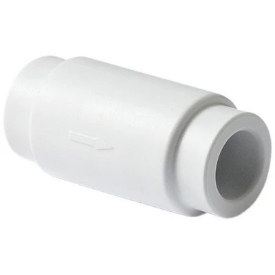 Клапаны обратные пружинные PRO AQUA Дн20-32 Ру10 под приварку, корпус - полипропилен, белые