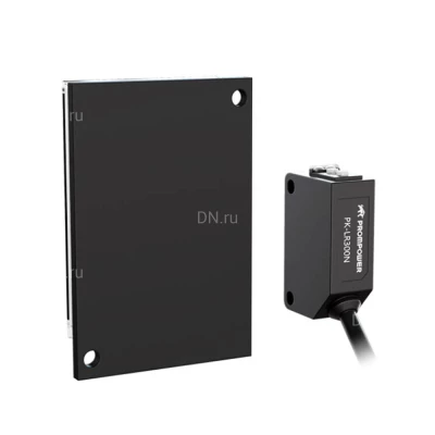 Датчик фотоэлектрический Prompower PK-LR300N на отражение от рефлектора, расстояние срабатывания - 3м, тип выходного сигнала - NPN, соединение - кабель, материал корпуса - пластик, IP67