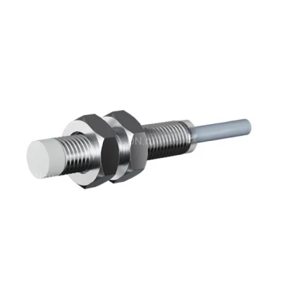 Индуктивный датчик Prompower KT208-D04NB-D345-LY резьбовой, монтаж - незаподлицо, расстояние срабатывания - 4мм, тип выходного сигнала - NPN-НЗ, соединение - кабель, материал корпуса - нержавеющая сталь, IP67