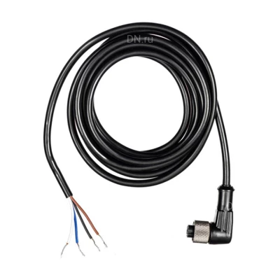 Кабель Prompower KJT-J12A4-LY для индуктивных датчиков, разъём - M12 угловой 4-pin, длина - 2м