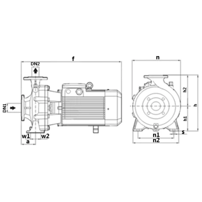 Насос консольно-моноблочный PURITY PSTC 40-125/15 (N) поверхностный, корпус - чугун, мощность - 1.5кВт, напор - 17м, производительность - 700л/мин, 380В