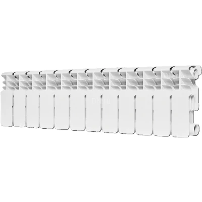 Радиатор биметаллический ROMMER Plus BM 200 RBM-3210-020012, 256х948мм, теплоотдача - 840Вт, подключение - боковое, цвет - белый RAL 9016