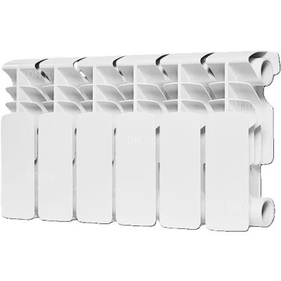 Радиатор биметаллический ROMMER Plus BM 200 RBM-3210-020006, 256х474мм, теплоотдача - 420Вт, подключение - боковое, цвет - белый RAL 9016