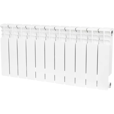 Радиатор биметаллический STOUT Space 500 SRB-0310-050011, 561х880мм, теплоотдача - 1991Вт, подключение - боковое, цвет - белый RAL 9016