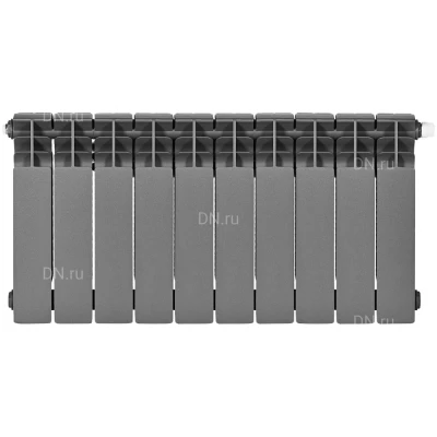 Радиатор биметаллический STOUT Titan Ventil 350 SRB-3320-035010 7024, 420х800мм, теплоотдача - 1640Вт, подключение - нижнее, цвет - графит RAL 7024