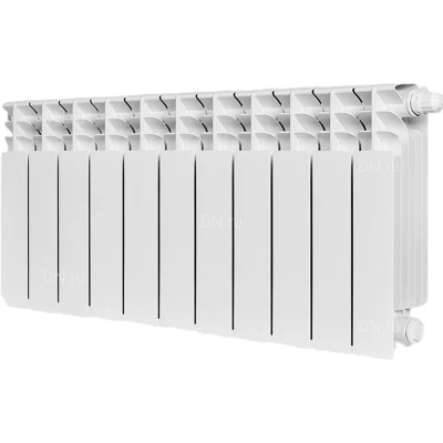 Радиатор биметаллический STOUT Titan Ventil 350 SRB-3320-035011, 420х880мм, теплоотдача - 1804Вт, подключение - нижнее, цвет - белый RAL 9016