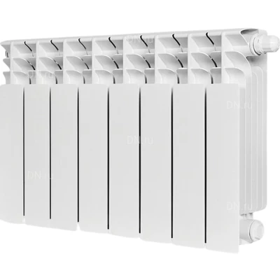 Радиатор биметаллический STOUT Titan Ventil 350 SRB-3320-035008, 420х640мм, теплоотдача - 1312Вт, подключение - нижнее, цвет - белый RAL 9016