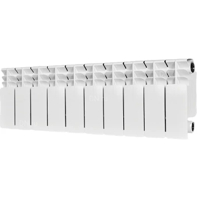 Радиатор биметаллический STOUT Titan 350 SRB-3310-035010, 420х800мм, теплоотдача - 1640Вт, подключение - боковое, цвет - белый RAL 9016