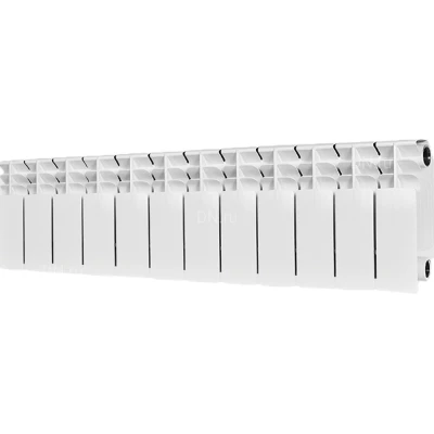 Радиатор биметаллический STOUT Titan 350 SRB-3310-035012, 420х960мм, теплоотдача - 1968Вт, подключение - боковое, цвет - белый RAL 9016