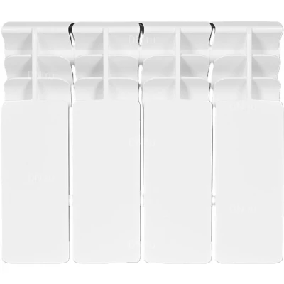 Радиатор биметаллический STOUT Titan 350 SRB-3310-035004, 420х320мм, теплоотдача - 656Вт, подключение - боковое, цвет - белый RAL 9016