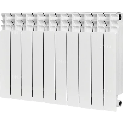 Радиатор биметаллический STOUT Titan 500 SRB-3310-050010, 570х800мм, теплоотдача - 1980Вт, подключение - боковое, цвет - белый RAL 9016