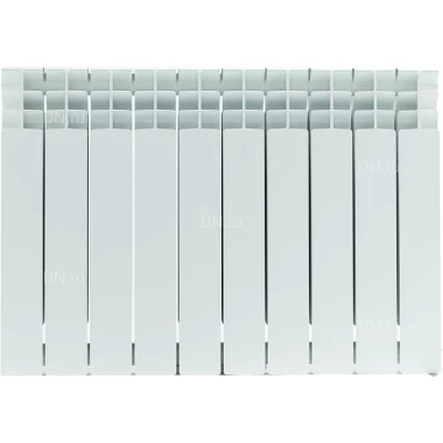Радиатор биметаллический STOUT Titan 500 SRB-3310-050011, 570х880мм, теплоотдача - 2178Вт, подключение - боковое, цвет - белый RAL 9016