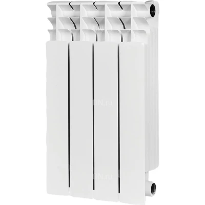 Радиатор биметаллический STOUT Titan 500 SRB-3310-050004, 570х320мм, теплоотдача - 792Вт, подключение - боковое, цвет - белый RAL 9016