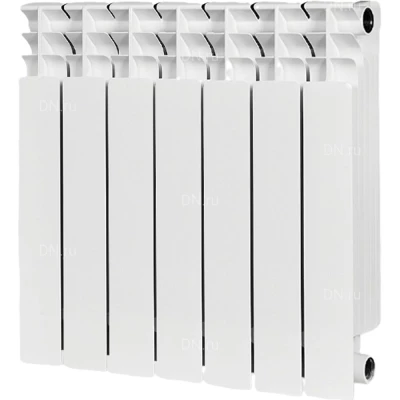 Радиатор биметаллический STOUT Titan 500 SRB-3310-050007, 570х560мм, теплоотдача - 1386Вт, подключение - боковое, цвет - белый RAL 9016