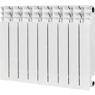 Радиатор биметаллический STOUT Titan 500 SRB-3310-050009, 570х720мм, теплоотдача - 1782Вт, подключение - боковое, цвет - белый RAL 9016
