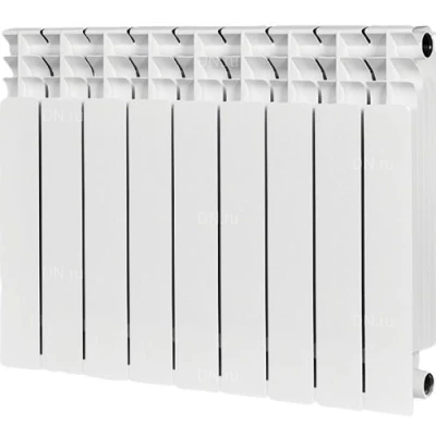 Радиаторы биметаллические STOUT Titan 500, подключение - боковое, цвет - белый RAL 9016