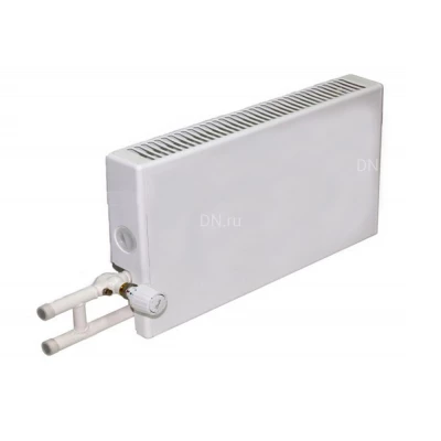 Конвектор настенный концевой Универсал К У-1 Ру10, теплоотдача - 0.400кВт, корпус - сталь, подключение - боковое, с воздушным клапаном
