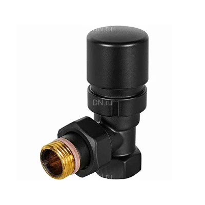 Клапаны термостатические STOUT DESIGN SVTD-0002 1/2″ Ду15 Ру10 для радиаторов, угловые, ручное регулирование, внутренняя-наружная резьба, корпус - латунь CW617N, уплотнение - EPDM