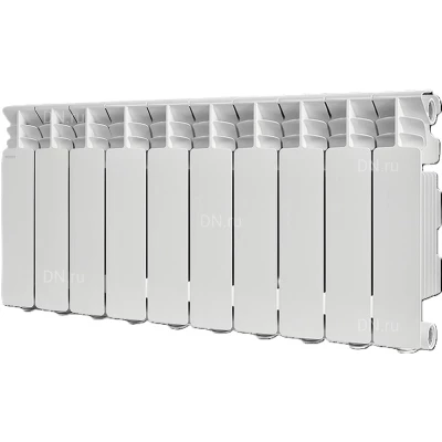 Радиатор алюминиевый STOUT Gamma 500 SRA-3310-050010, 556х800мм, теплоотдача - 1830Вт, подключение - боковое, материал - алюминий, цвет - белый RAL 9010