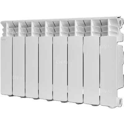 Радиатор алюминиевый STOUT Gamma 500 SRA-3310-050008, 556х640мм, теплоотдача - 1464Вт, подключение - боковое, материал - алюминий, цвет - белый RAL 9010